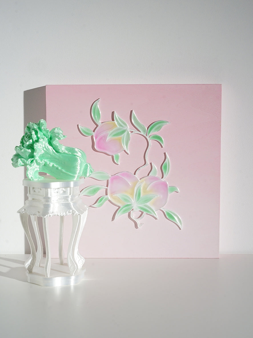 livarié flower PEACH CLUSTER WALL ART  |  TROVE & TONE