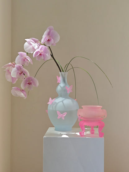 livarié flower TWIN ELEPHANT CENSER PINK  |  TROVE & TONE