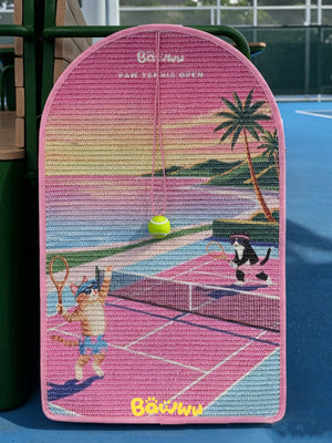 TENNIS BALL ARCHED CAT SCRATCHING MAT