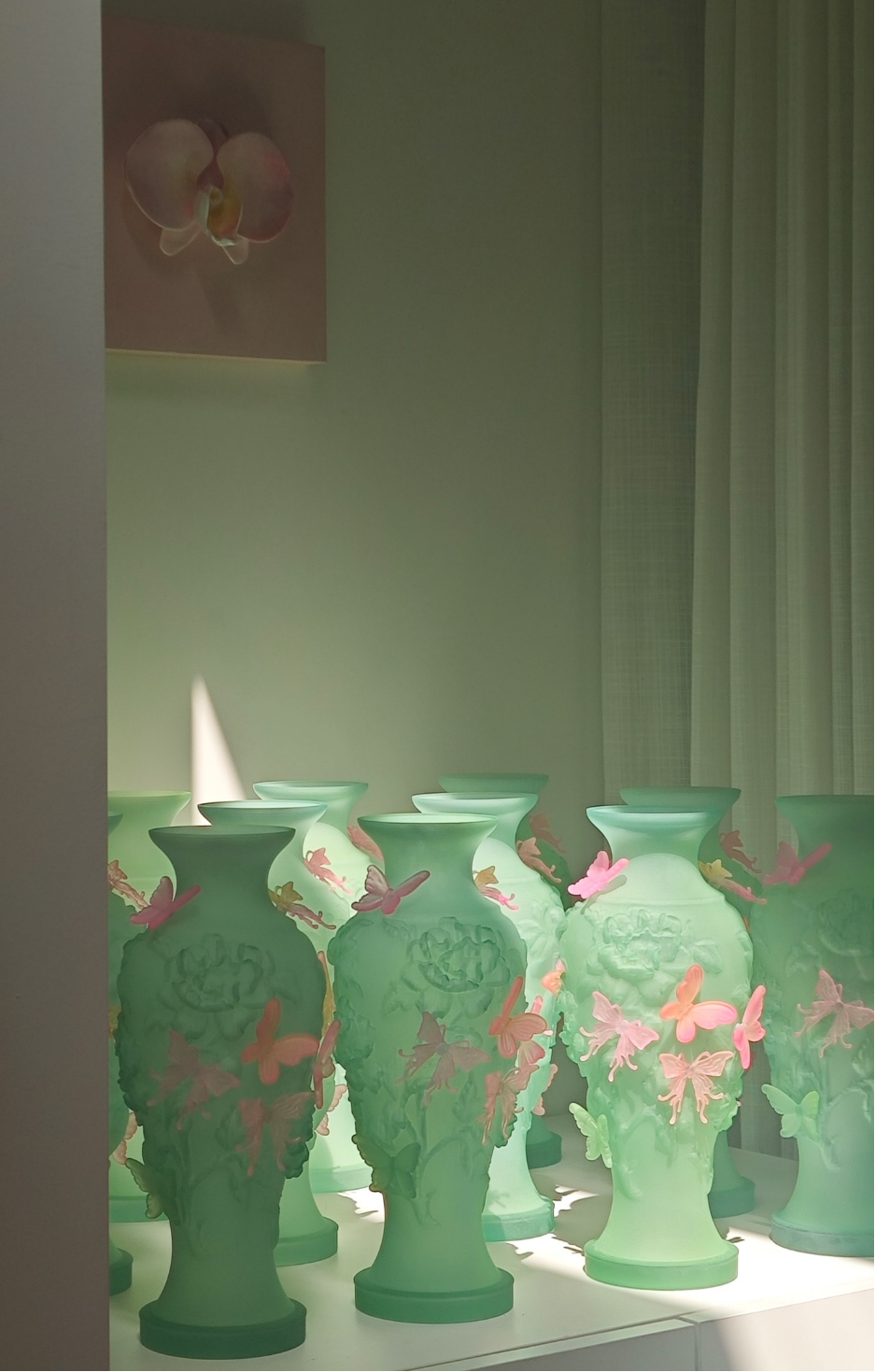 GREEN LARGE PAPILLON VIF VASE