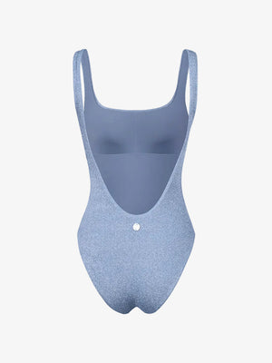 Wavvves STARLIGHT U-BACK ONE-PIECE SWIMSUIT BLUE  |  TROVE & TONE