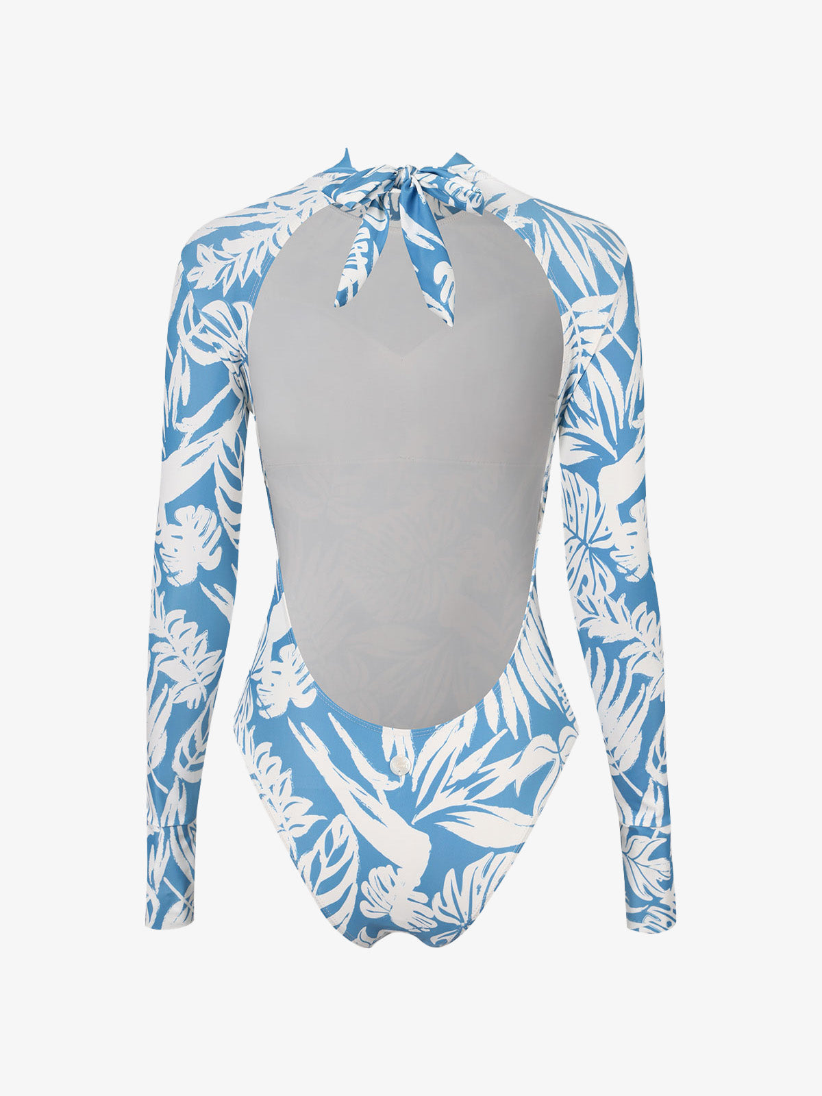 Wavvves OPEN-BACK LACE-UP LONG SLEEVE SURF SWIMSUIT  |  TROVE & TONE