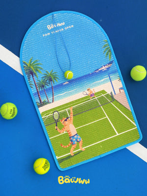 TENNIS BALL ARCHED CAT SCRATCHING MAT