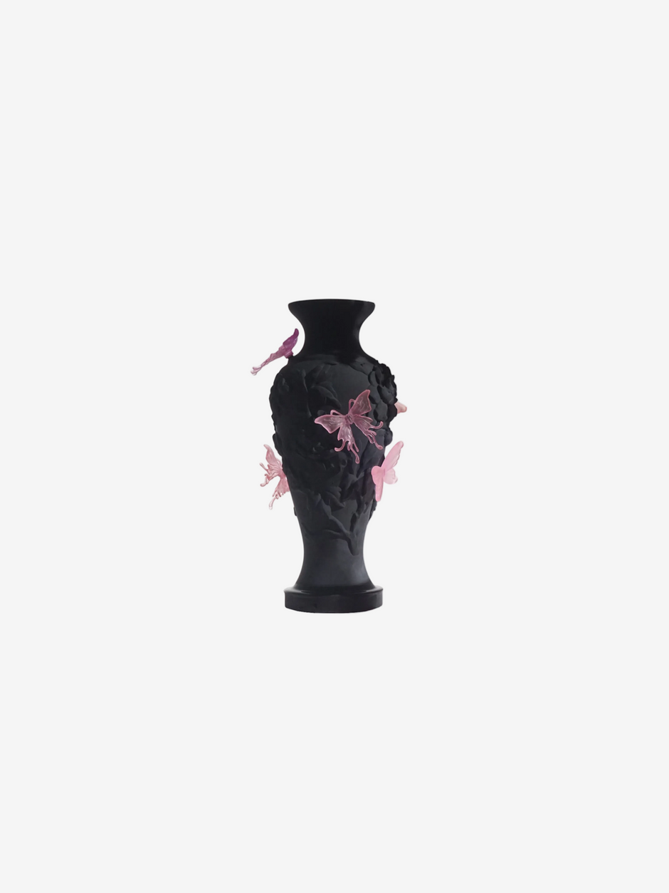 livarié flower Black Papillon Vif Vase  |  TROVE & TONE