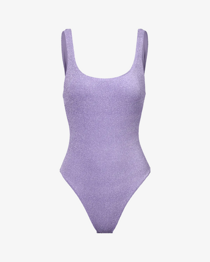 Wavvves STARLIGHT U-BACK ONE-PIECE SWIMSUIT PURPLE  |  TROVE & TONE