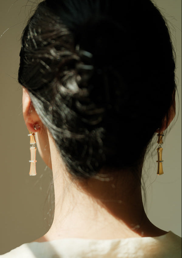 UNIGANCE.Z BAMBOO BRANCH EARRINGS  |  TROVE & TONE