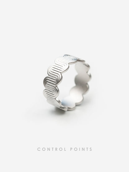 CONTROL POINTS DECO CURVED MEANDER RING  |  TROVE & TONE