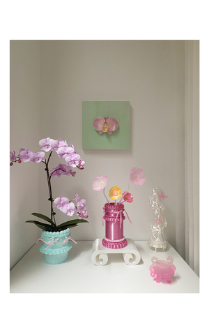 livarié flower WISHCAKES CAKE PLANTER BLUE STYLE 1  |  TROVE & TONE