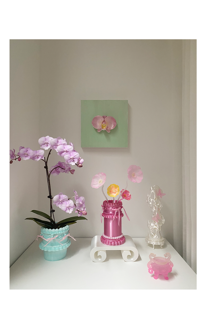 livarié flower WISHCAKES CAKE PLANTER BLUE STYLE 1  |  TROVE & TONE