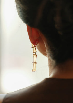 UNIGANCE.Z BAMBOO BRANCH EARRINGS  |  TROVE & TONE