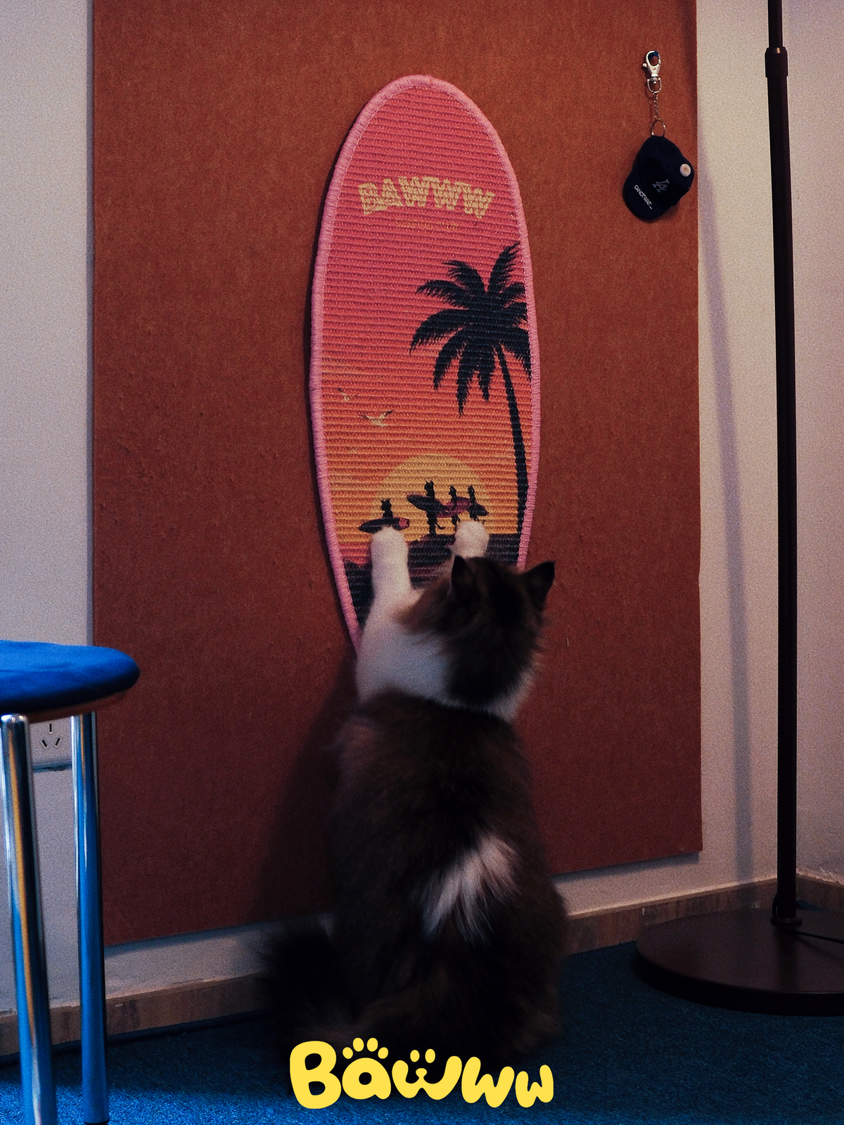SURFBOARD CAT SCRATCHING MAT