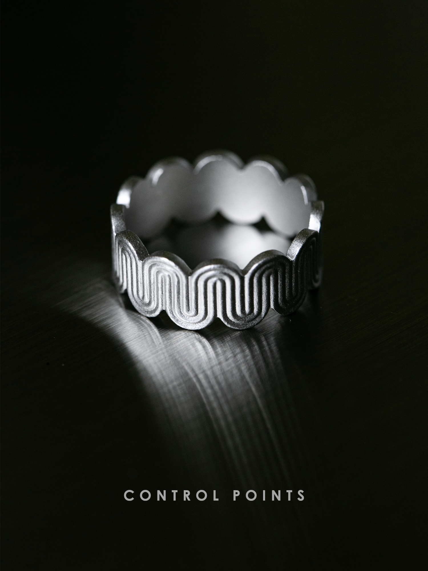 CONTROL POINTS DECO CURVED MEANDER RING  |  TROVE & TONE