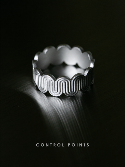 CONTROL POINTS DECO CURVED MEANDER RING  |  TROVE & TONE