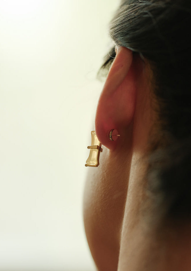 UNIGANCE.Z BAMBOO BRANCH STUD EARRINGS  |  TROVE & TONE