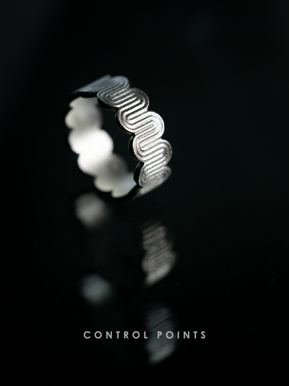 CONTROL POINTS DECO CURVED MEANDER RING  |  TROVE & TONE