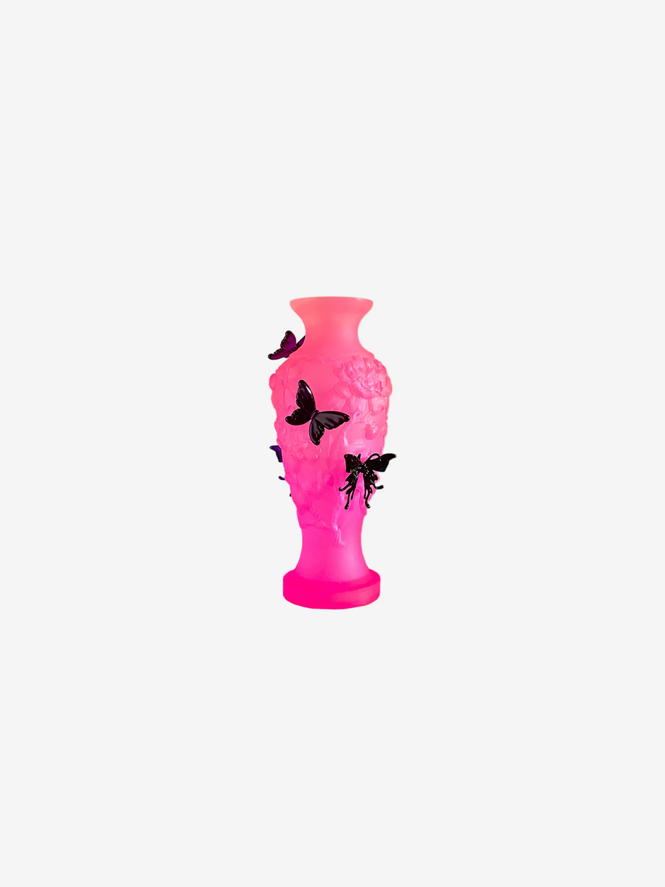 livarié flower Barbie Pink Papillon Vif Vase  |  TROVE & TONE