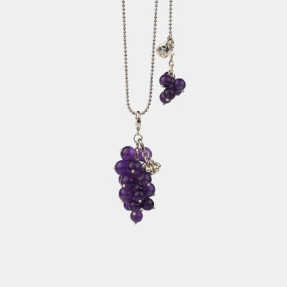  AESTH & UTIL AMETHYST GRAPE PENDANT NECKLACE |  TROVE & TONE