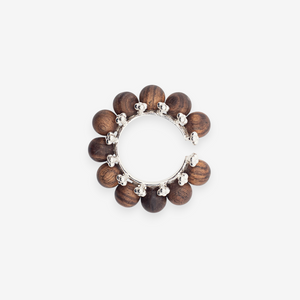  AESTH & UTIL BEADED NATURAL SANDALWOOD RING |  TROVE & TONE