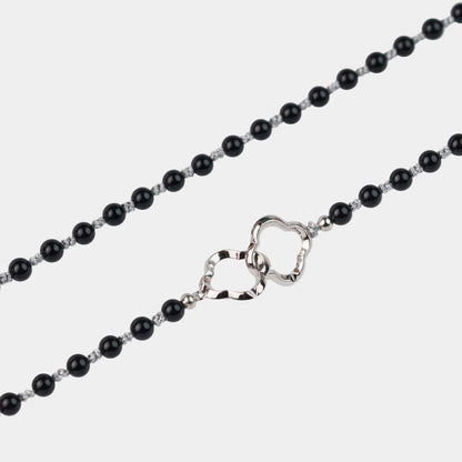  AESTH & UTIL BLACK AGATE MULTIWAY CHAIN |  TROVE & TONE