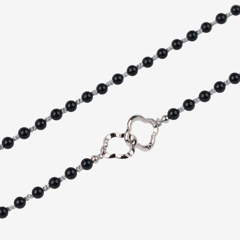  AESTH & UTIL BLACK AGATE MULTIWAY CHAIN |  TROVE & TONE