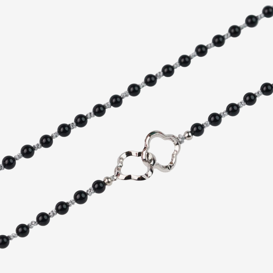  AESTH & UTIL BLACK AGATE MULTIWAY CHAIN |  TROVE & TONE