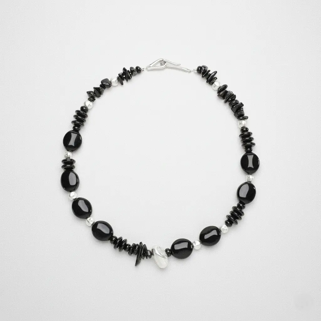 BLACK TOURMALINE NECKLACE