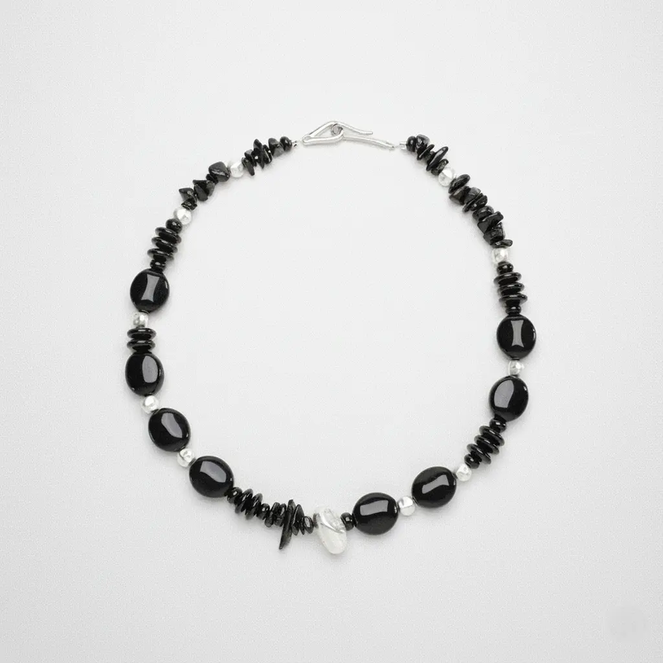 BLACK TOURMALINE NECKLACE