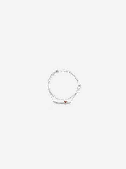  ON IISLAND CONVERTIBLE OVAL GEMSTONE CHAIN |  TROVE & TONE