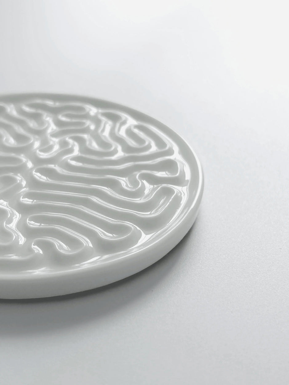  StudioRan CORAL 02 ROUND CERAMIC COASTERS |  TROVE & TONE