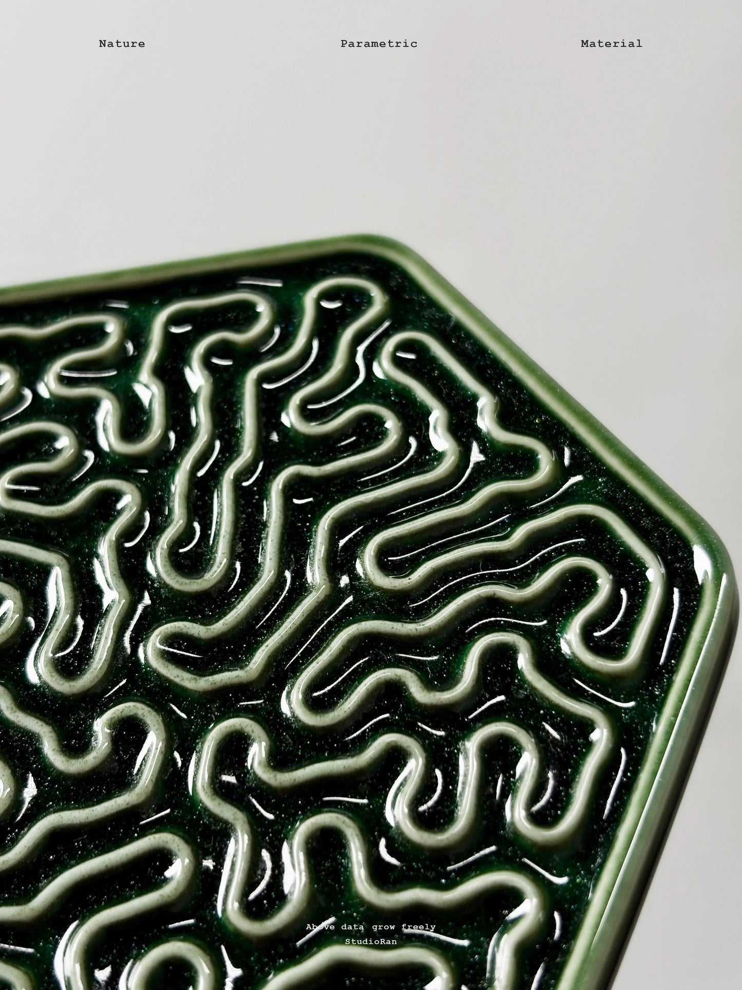  StudioRan CORAL 03 HEX CERAMIC COASTERS |  TROVE & TONE