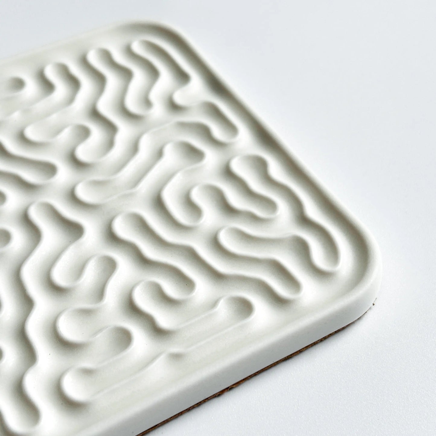  StudioRan CORAL 04 SQUARE CERAMIC COASTERS |  TROVE & TONE