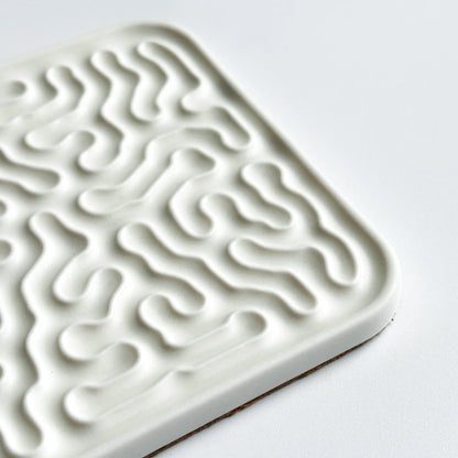  StudioRan CORAL 04 SQUARE CERAMIC COASTERS |  TROVE & TONE