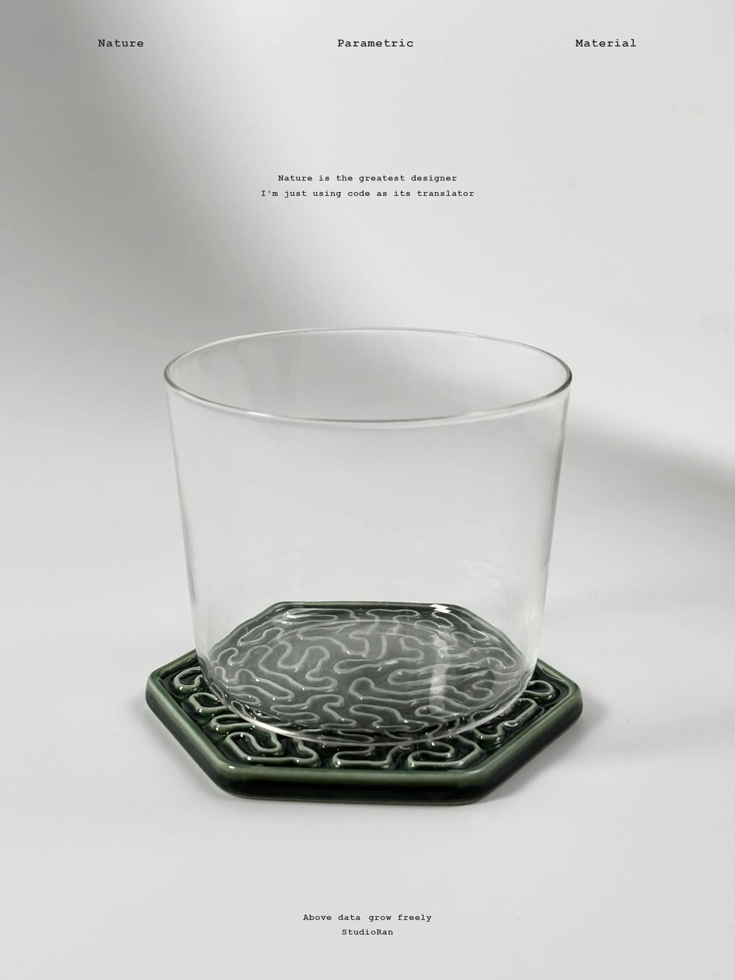  StudioRan CORAL 03 HEX CERAMIC COASTERS |  TROVE & TONE