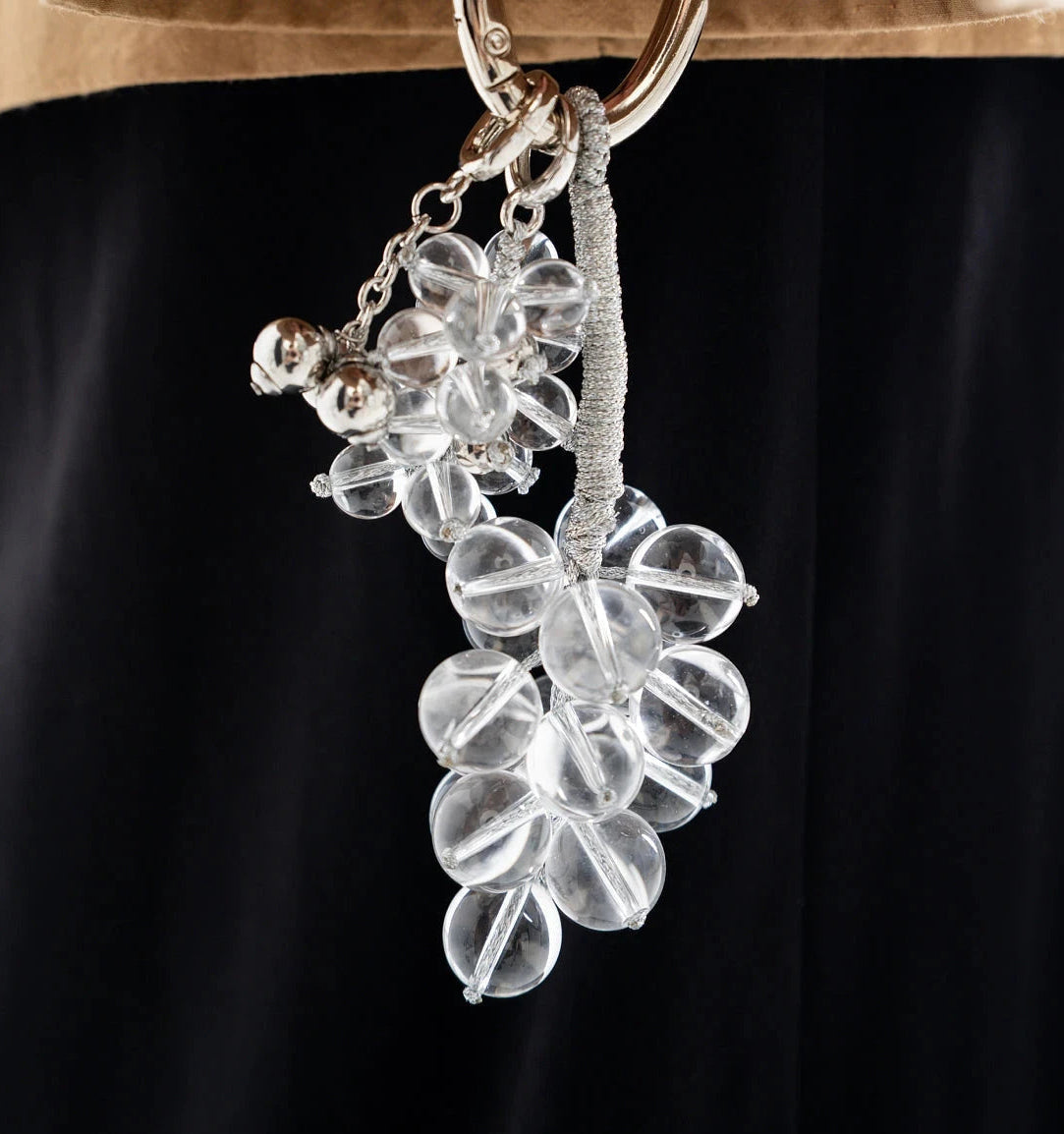  AESTH & UTIL CRYSTAL GRAPE MULTIWAY BAG CHARM |  TROVE & TONE