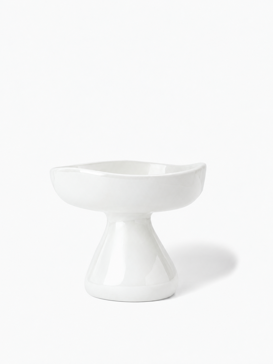 MONOCHROME CERAMIC ELEVATED PET BOWL
