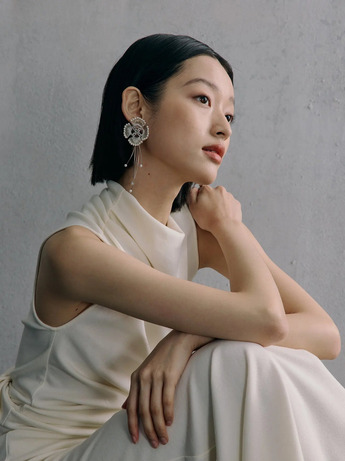  WANYEE CRAFT INTERWOVEN KNOT CHAIN TASSEL DANGLE EARRINGS |  TROVE & TONE