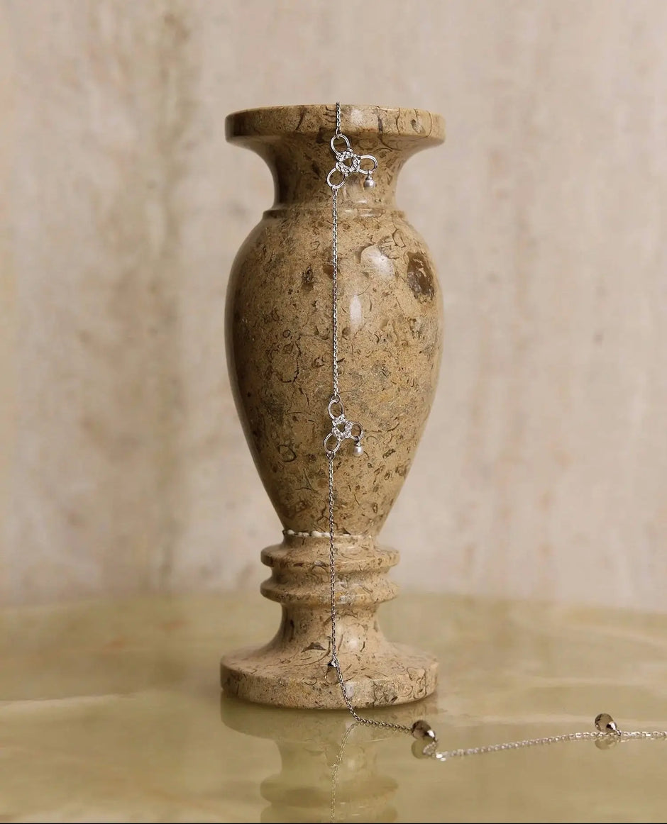  WANYEE CRAFT DOUBLE COIN KNOT SMOKY QUARTZ NECKLACE |  TROVE & TONE