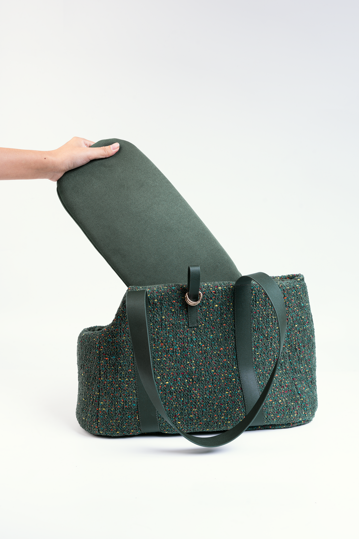 MINI TWEED PET TOTE BAG
