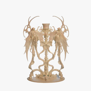 TWIN ANGEL CRYSTAL CANDLE HOLDER