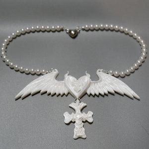 BLESSING HEART PEARL NECKLACE