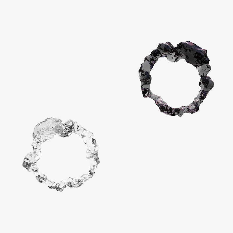 FOSSILIZED DIAMOND SHORT RING