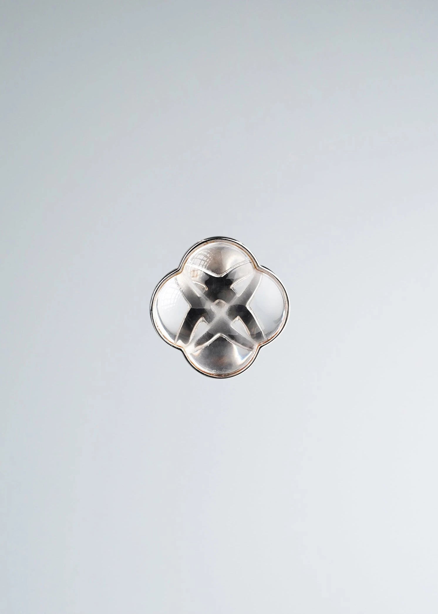  AESTH & UTIL ETERNAL KNOT CLEAR CRYSTAL RING |  TROVE & TONE