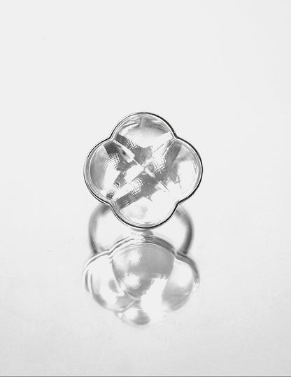  AESTH & UTIL ETERNAL KNOT CLEAR CRYSTAL RING |  TROVE & TONE
