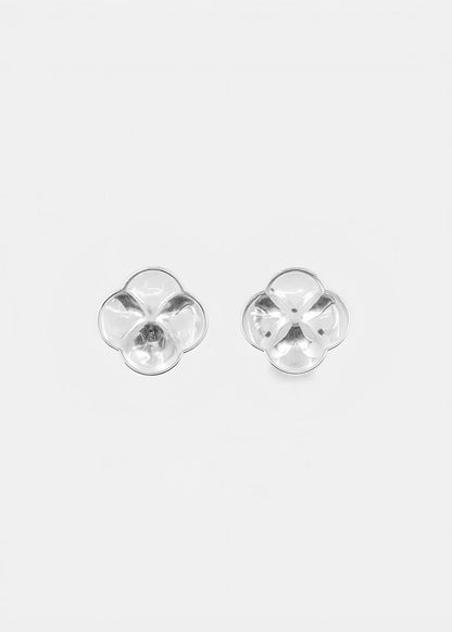  AESTH & UTIL ETERNAL KNOT CLEAR CRYSTAL STUDS |  TROVE & TONE