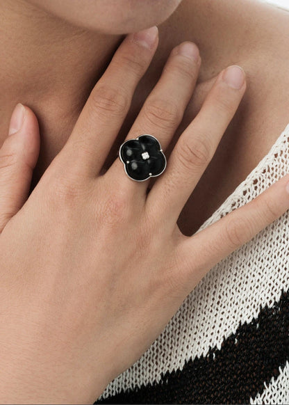  AESTH & UTIL ETERNAL KNOT PURPLE SANDALWOOD RING |  TROVE & TONE