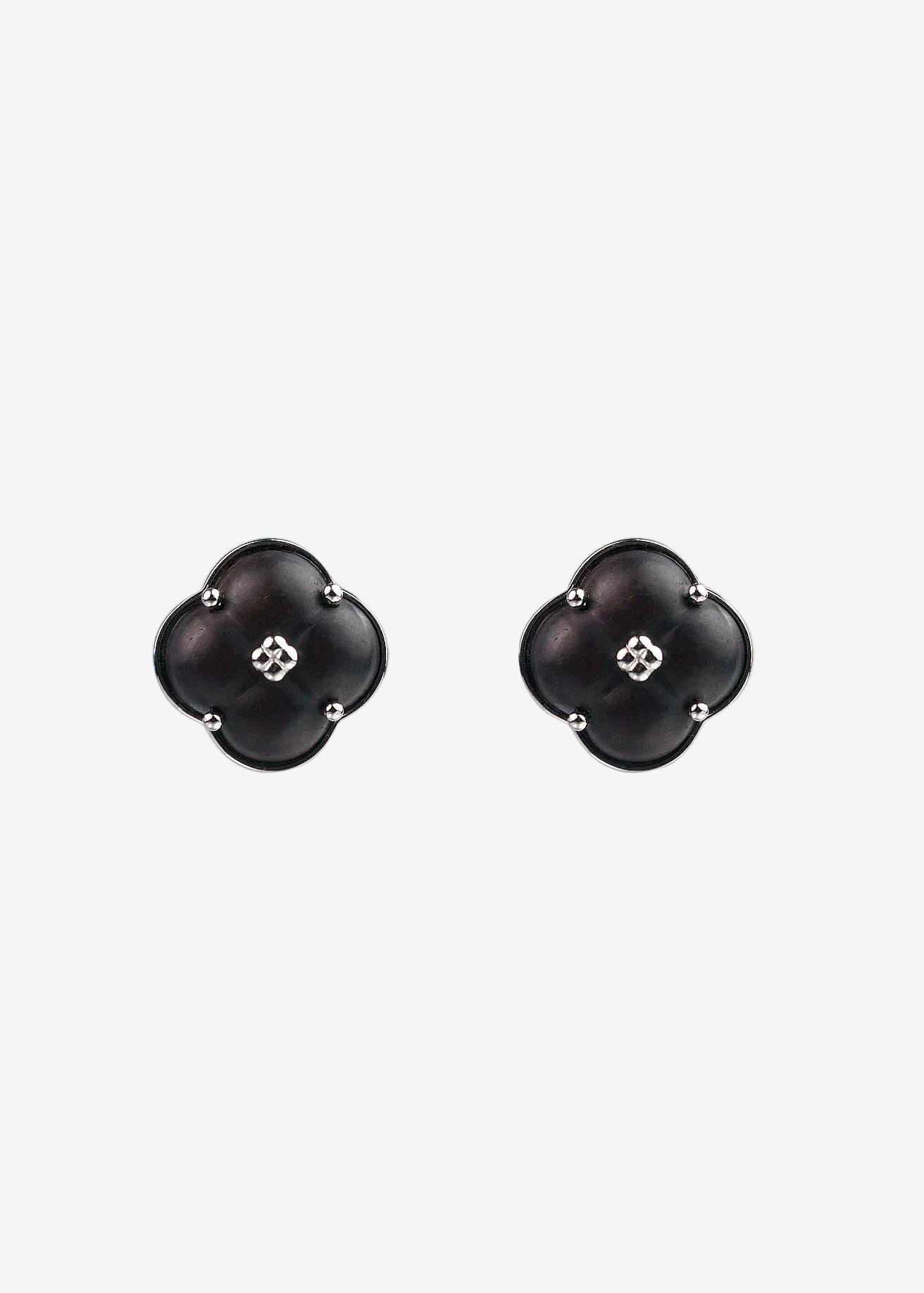  AESTH & UTIL ETERNAL KNOT PURPLE SANDALWOOD STUDS |  TROVE & TONE