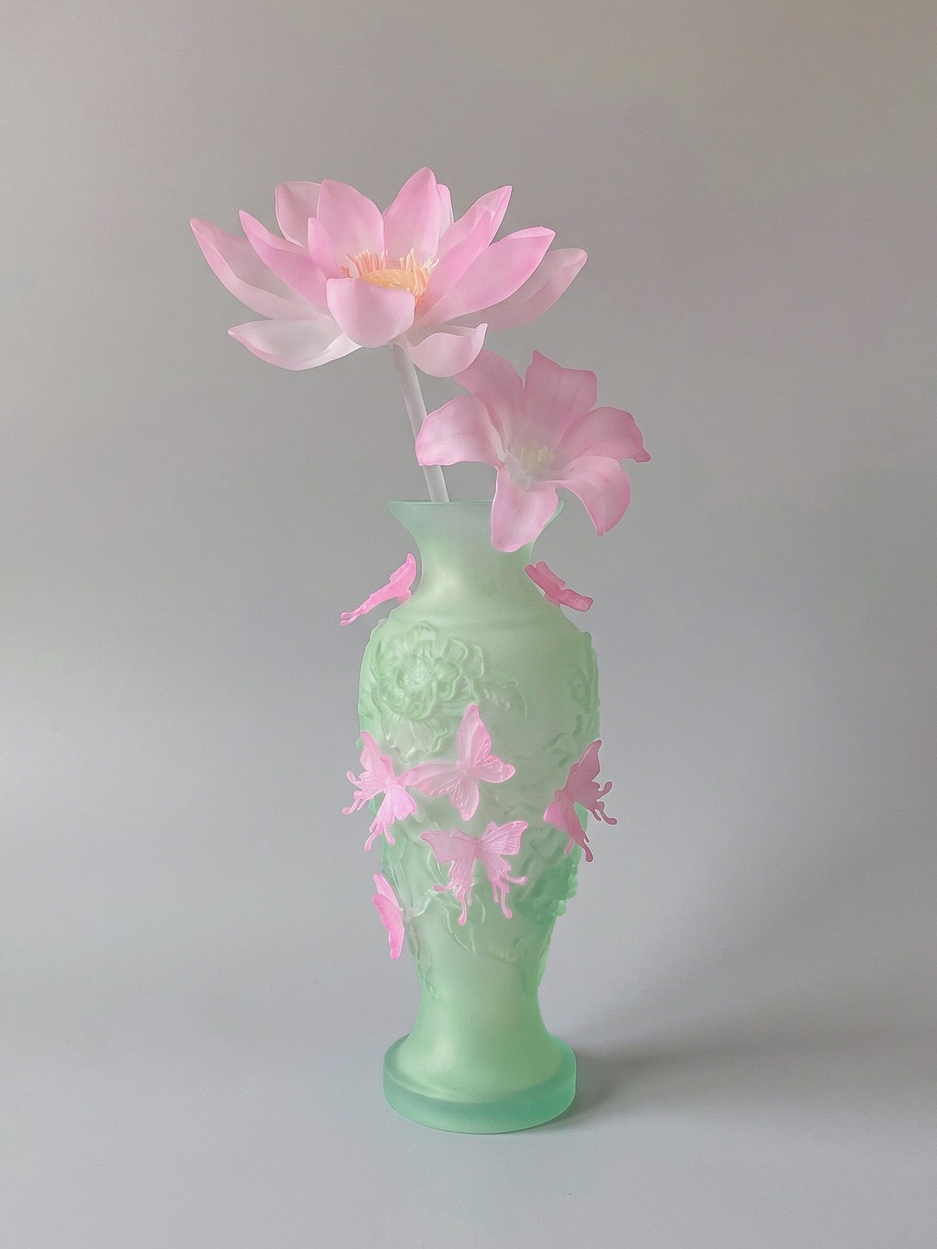 GREEN LARGE PAPILLON VIF VASE