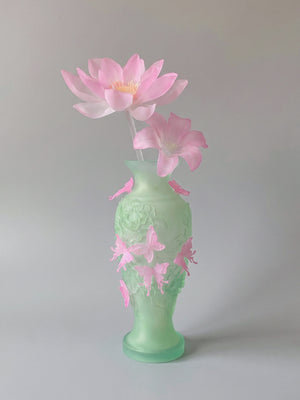 GREEN LARGE PAPILLON VIF VASE