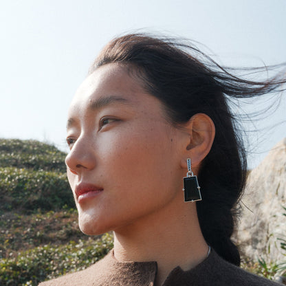 AESTH & UTIL FRAME MULTIWAY PENDANT HOOP EARRINGS |  TROVE & TONE