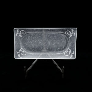  guAi Studio FROSTED GLASS PATE DE VERRE FOOTED PLATE |  TROVE & TONE